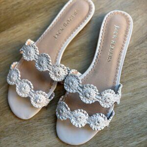 Jack Rogers White Sandals – Women’s Size 8.5, Vacation-Ready Classics